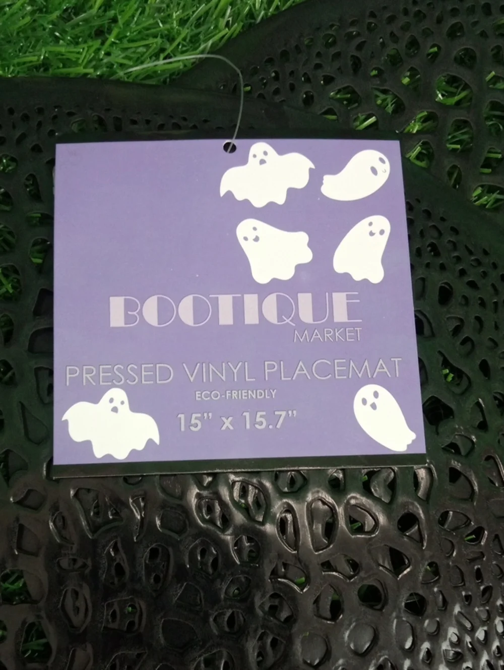 👻 Bootique Black Skull & Crossbones Placemat